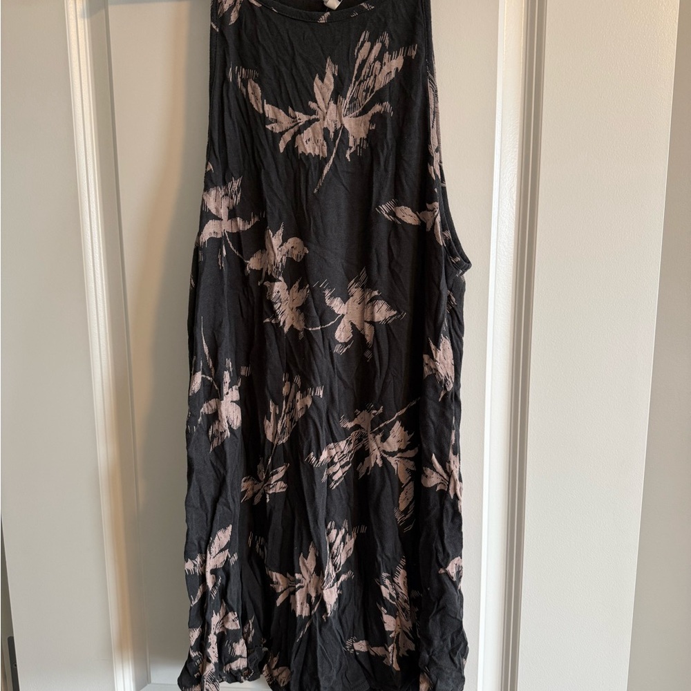Muse Black and Pink Floral Dress